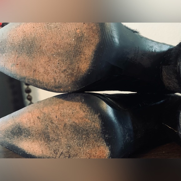 ZOU XOU Black Boot Combined texturized Boots. Size 7 - Picture 8 of 9